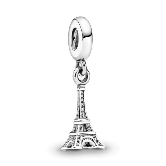 925 Sterling Silver Paris Landmark Eiffel Tower Dangle Charm for Bracelet Charms Bangle Pendant Jewelry