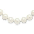 thumbnail image 1 of 925 Sterling Silver Pearl Chain Necklace Rhodium-plated 10-11 mm White FW Cultured 20 inch, 1 of 4