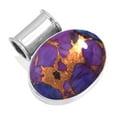 thumbnail image 1 of Copper Purple Turquoise Pendant 925 Sterling Silver Handmade Jewelry, 1 of 4