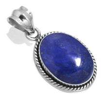 925 Sterling Silver Pendant Natural Lapis Handmade Jewelry