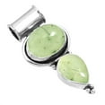 thumbnail image 1 of 925 Sterling Silver Pendant Natural Prehnite Handmade Jewelry, 1 of 4