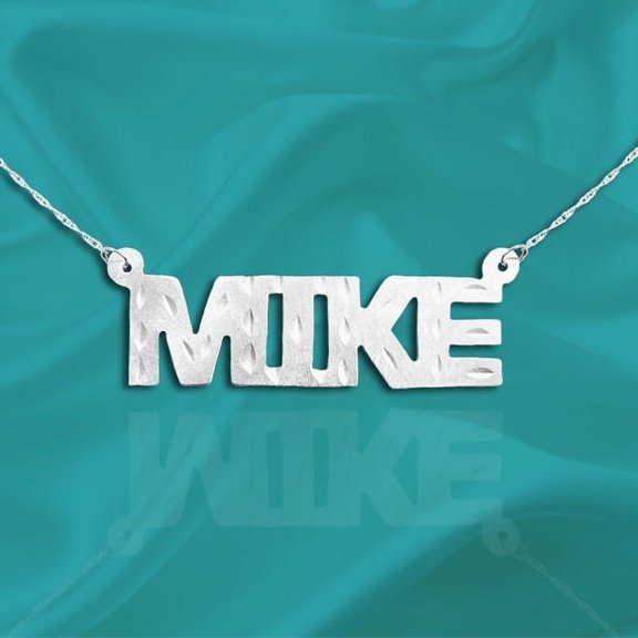 925 Sterling Silver Personalized Name Necklace with Name of Your Choice - Made in USA
