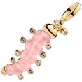 thumbnail image 1 of 925 Sterling Silver Golden Pink Caterpillar Dangle Charm for Bracelet Charms Bangle Pendant Jewelry, 1 of 4
