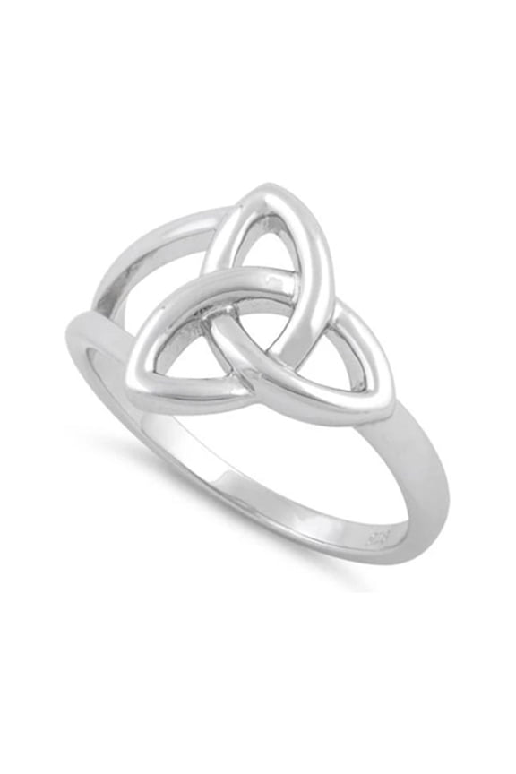 925 Sterling Silver Platinum Plated Charmed Women Valentines Day Gifts Ring