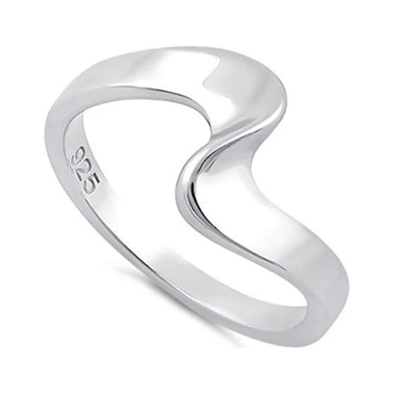 925 Sterling Silver Platinum Plated Contort Women Valentines Day Gifts Ring