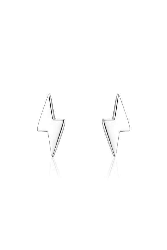 925 Sterling SilverLightning Bolt Stud Lightweight Tiny Women Stud Mother's Day Gift Earrings