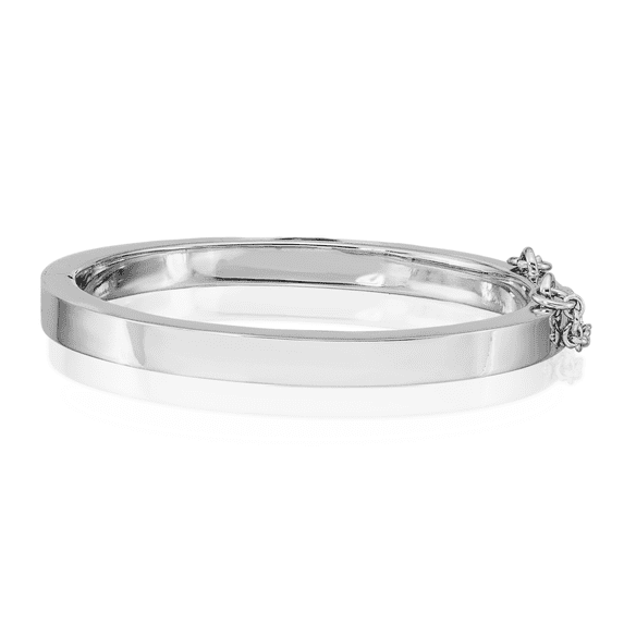 925 Sterling Silver 4mm Bangle Bracelet