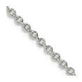 thumbnail image 1 of 925 Sterling Silver Polished 1.25mm Cable Chain Necklace 24 Inch Lobster Claw Chain Necklace for Women and Men, 1 of 2