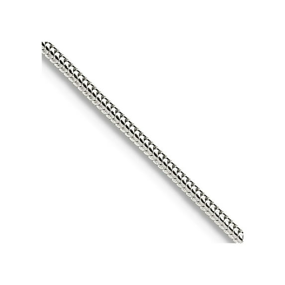 925 Sterling Silver Polished 1.2mm Round Snake Chain Necklace 16 Inch Spring-Ring Chain Necklace for Women and Men