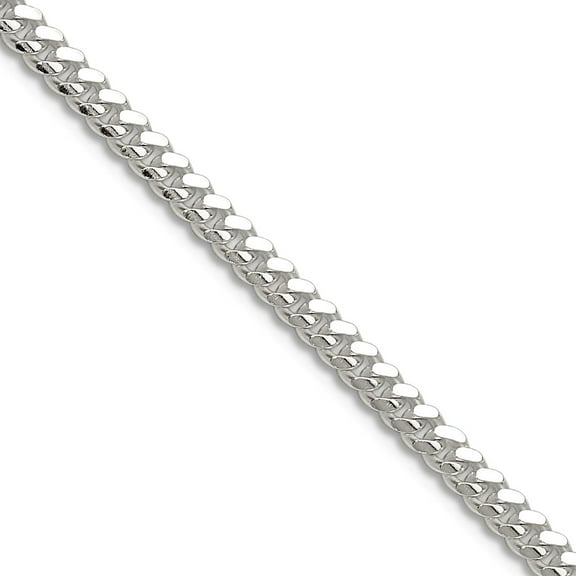 925 Sterling Silver Polished 2.9mm Domed Curb Chain Necklace 24 Inch Chain Necklace for Women and Men