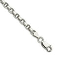 thumbnail image 1 of 925 Sterling Silver Polished 3.5mm Rolo Chain Bracelet 8 Inch Lobster Claw Link Bracelet for Women and Men, 1 of 2