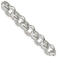 thumbnail image 1 of 925 Sterling Silver Polished 4.75mm Half Round Belcher Chain 24 Inch Lobster Claw Chain Necklace for Women and Men, 1 of 2