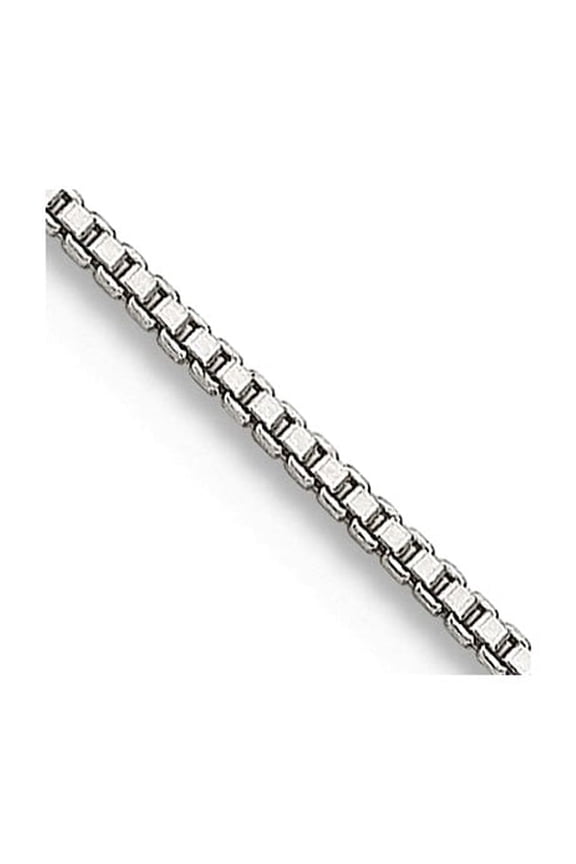 925 Sterling Silver Polished .6mm Box Chain Necklace 20 Inch Spring-Ring Chain Necklace for Women and Men
