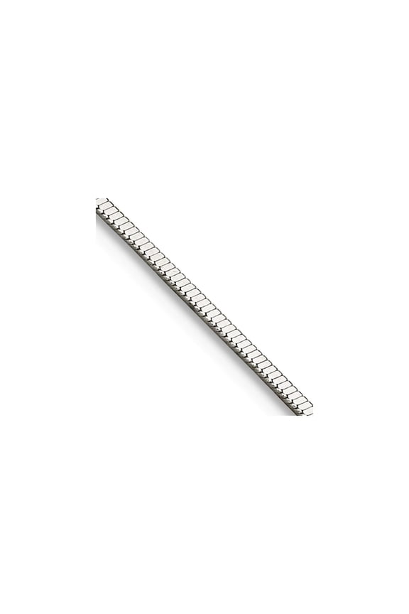 925 Sterling Silver Polished .8mm Square Snake Chain Necklace 20 Inch Lobster Claw Chain Necklace for Women and Men
