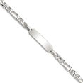 thumbnail image 1 of 925 Sterling Silver Polished Adjustable ID Nautical Ship Mariner Anchor Bracelet 6 Inch Lobster Claw 6mm Wide Identifica, 1 of 2