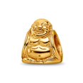 thumbnail image 1 of 925 Sterling Silver Polished Oxidized Gold Plated Reflections Buddha Bead Charm 10.91x9.09mm Wide Pendant Necklace for W, 1 of 2