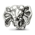 thumbnail image 1 of 925 Sterling Silver Polished Oxidized Reflections SimStars Elephant Bead Charm 10x11.82mm Wide Pendant Necklace for Wome, 1 of 2