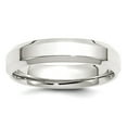 thumbnail image 1 of 925 Sterling Silver Polished Beveled Edge 5mm Bevel Edge Size 5.5 Band Ring Ring for Women and Men, 1 of 2