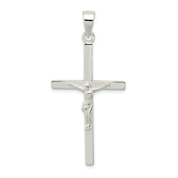 925 Sterling Silver Polished Crucifix Pendant