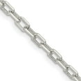 thumbnail image 1 of 925 Sterling Silver Polished Diam Cut Open Cable Chain Necklace 18 Inch 3.5mm Lobster Claw - Chain Necklace for Women an, 1 of 2