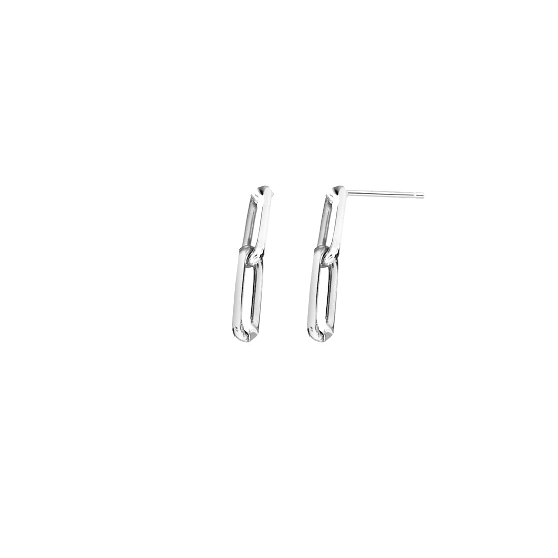 925 Sterling Silver Polished Earrings With Push Back Clasp Stud Earring for Women