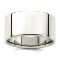 thumbnail image 1 of 925 Sterling Silver Polished Flat Band Lightweight 10mm Flat Size 6 Band Ring Ring for Women and Men, 1 of 2