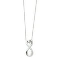 thumbnail image 1 of 925 Sterling Silver Polished Infinite Love 18in Necklace; 18 inch; for Adults and Teens; for Women and Men, 1 of 4