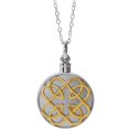 thumbnail image 1 of 925 Sterling Silver Polished Irish Claddagh Celtic Trinity Knot Ash Holder Necklace Pendant Necklace for Women, 1 of 2