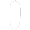 thumbnail image 1 of 925 Sterling Silver Polished Paperclip Chain Necklace With Pear Shaped Lobster Clasp 24 Inch Chain Necklace for Women an, 1 of 2