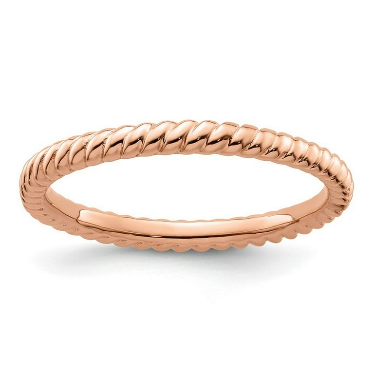Sterling Silver Stackable Expressions Twist Ring Sterling Silver Stackable Expressions Twist Ring