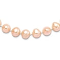 thumbnail image 1 of 925 Sterling Silver Polished Pearl clasp 7-8mm Pink Egg Shape Freshwater Cultured Pearl Necklace 16 Inch Pendant Necklac, 1 of 2