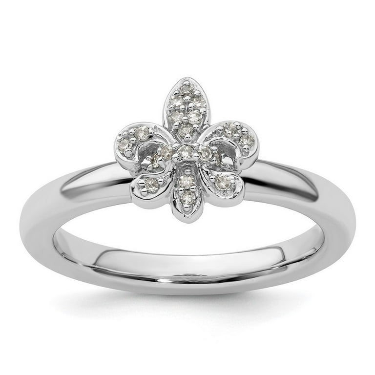 Sterling Silver Stackable Expressions Fleur De Lis Ring Sterling Silver Stackable Expressions Fleur De Lis Ring