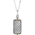 thumbnail image 1 of 925 Sterling Silver Polished Rectangle Ash Holder Necklace Pendant Necklace for Women - 13.0 Grams, 1 of 2