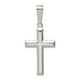 thumbnail image 1 of 925 Sterling Silver Polished Religious Faith Cross Pendant Necklace 23x13mm Wide Pendant for Women, 1 of 2