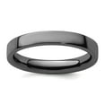 thumbnail image 1 of 925 Sterling Silver Polished Ruthenium plating Stackable Black Plated Ring Size 7 Stackable Ring for Women, 1 of 2