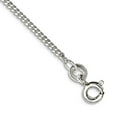 thumbnail image 1 of 925 Sterling Silver Polished Spring-Ring 1.5mm Curb Chain Bracelet 8 Inch Link Bracelet for Women and Men, 1 of 2