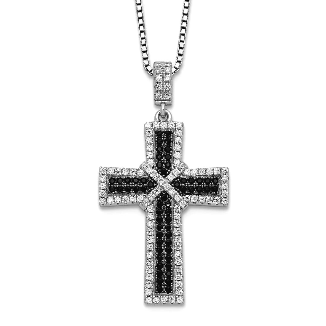 925 Sterling Silver Mens Cross Ring - Rhodium Plated Religious Faith Ring For Men, Hypoallergenic Polished Finish - View #5