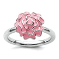 thumbnail image 1 of 925 Sterling Silver Polished Stackable Carnation Ring Size 7 Stackable Ring for Women - 5.3 Grams, 1 of 2