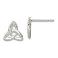 thumbnail image 1 of 925 Sterling Silver Polished Symbol Post Earrings 9x10mm Wide Stud Earring for Women - 1.1 Grams, 1 of 3