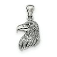 thumbnail image 1 of 925 Sterling Silver Polished Textured Eagle Head Pendant / Charm, 1 of 2