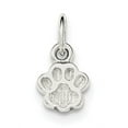 thumbnail image 1 of 925 Sterling Silver Polished and Textured Paw Print Pendant / Charm, 1 of 2