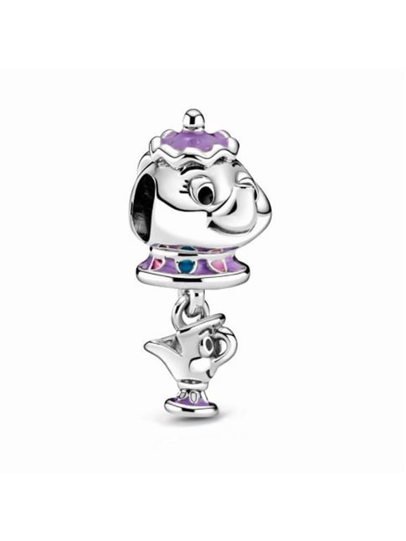 925 Sterling Silver Teapot&Cup Dangle Charm for Bracelet Charms Bangle Pendant Jewelry