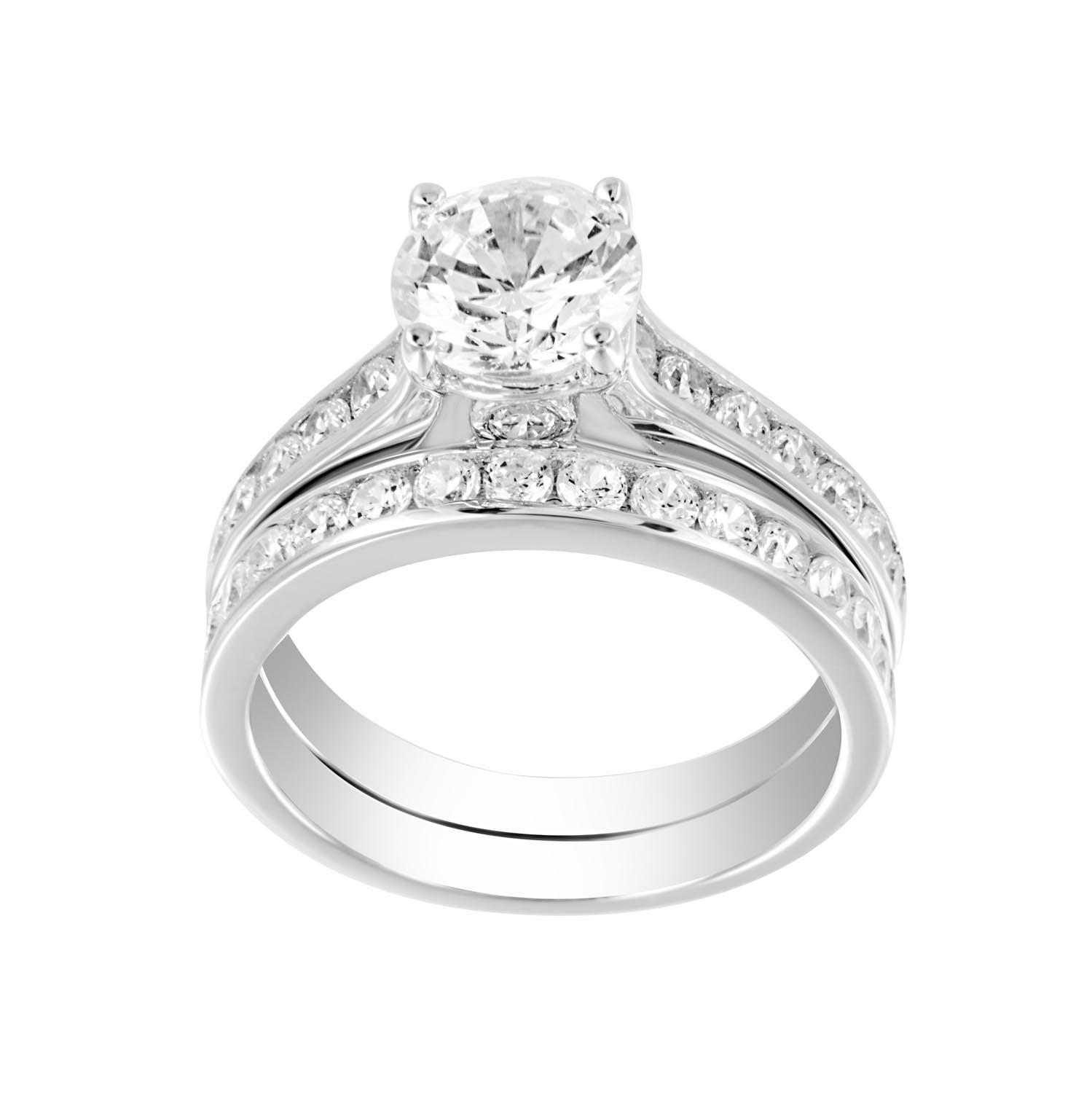 TURANDOSS 1 Carat Moissanite Engagement Ring 925 Sterling Silver Brilliant  Round Cut Diamond Ring Wedding Band Promise Wedding Rings for Women Girls -  Walmart.com