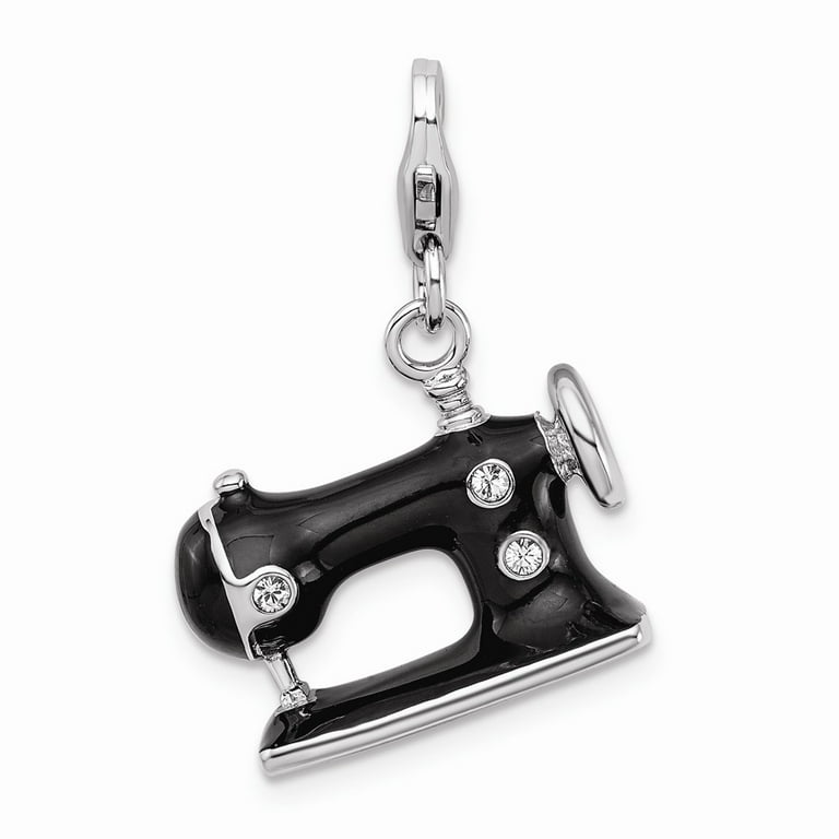 Sewing Machine Charm 3-D Sterling Silver Sewing Machine Charm 3-D Sterling Silver