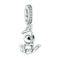 thumbnail image 1 of 925 Sterling Silver Rabbit Dangle Charm for Womne's Bracelets Necklaces, 1 of 1