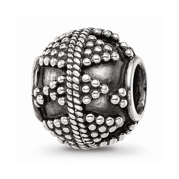 925 Sterling Silver Reflections Decorative Bali Bead; for Adults and Teens; for Women and Men