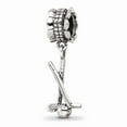 thumbnail image 1 of 925 Sterling Silver Reflections Golf Clubs and Ball Dangle Bead; for Adults and Teens; for Women and Men, 1 of 2