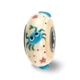 thumbnail image 1 of 925 Sterling Silver Reflections Hand Painted Crab; Cream Glass Bead; for Adults and Teens; for Women and Men, 1 of 1