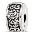 thumbnail image 1 of 925 Sterling Silver Reflections Hinged Floral Clip Bead; for Adults and Teens; for Women and Men, 1 of 1