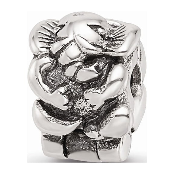 925 Sterling Silver Reflections Kids Elephant Clip Bead; for Adults and Teens; for Women and Men